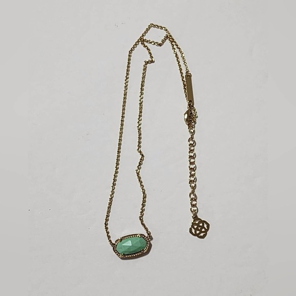 Kendra scott‎ Elisa Gold and turquoise? necklace - Picture 2 of 7